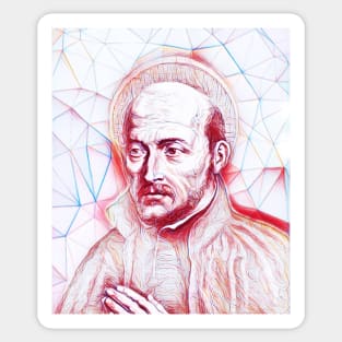 Ignatius of Loyola Portrait | Ignatius of Loyola Artwork | Line Art Sticker